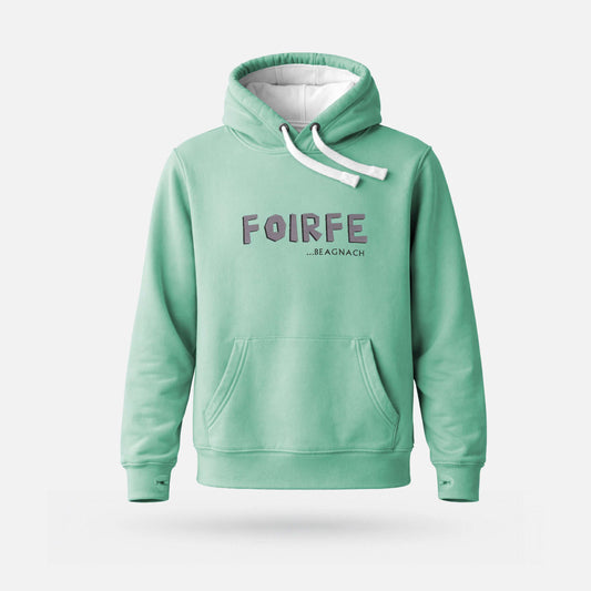 Foirfe - Heavyweight Adults' Hoodie - Spailpín - Gumdrop Green / XS