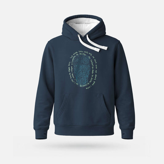 Ind Ráth - Heavyweight Adults' Hoodie - Spailpín - French Navy / S