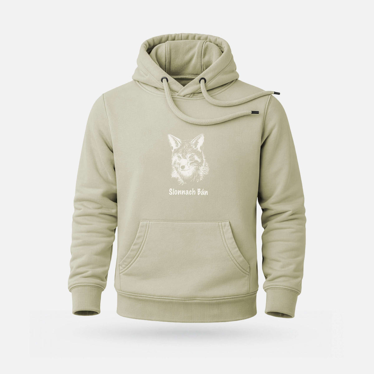 Sionnach Bán - Heavyweight Adults' Hoodie - Spailpín - Pistachio / XS