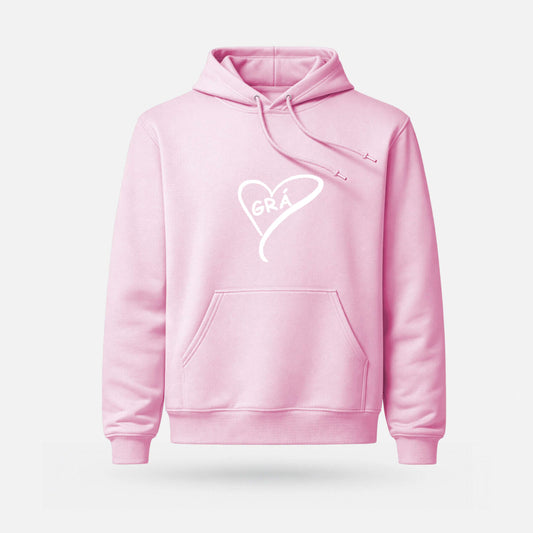 Grá - Midweight Adults' Hoodie - Spailpín - XS / Pink