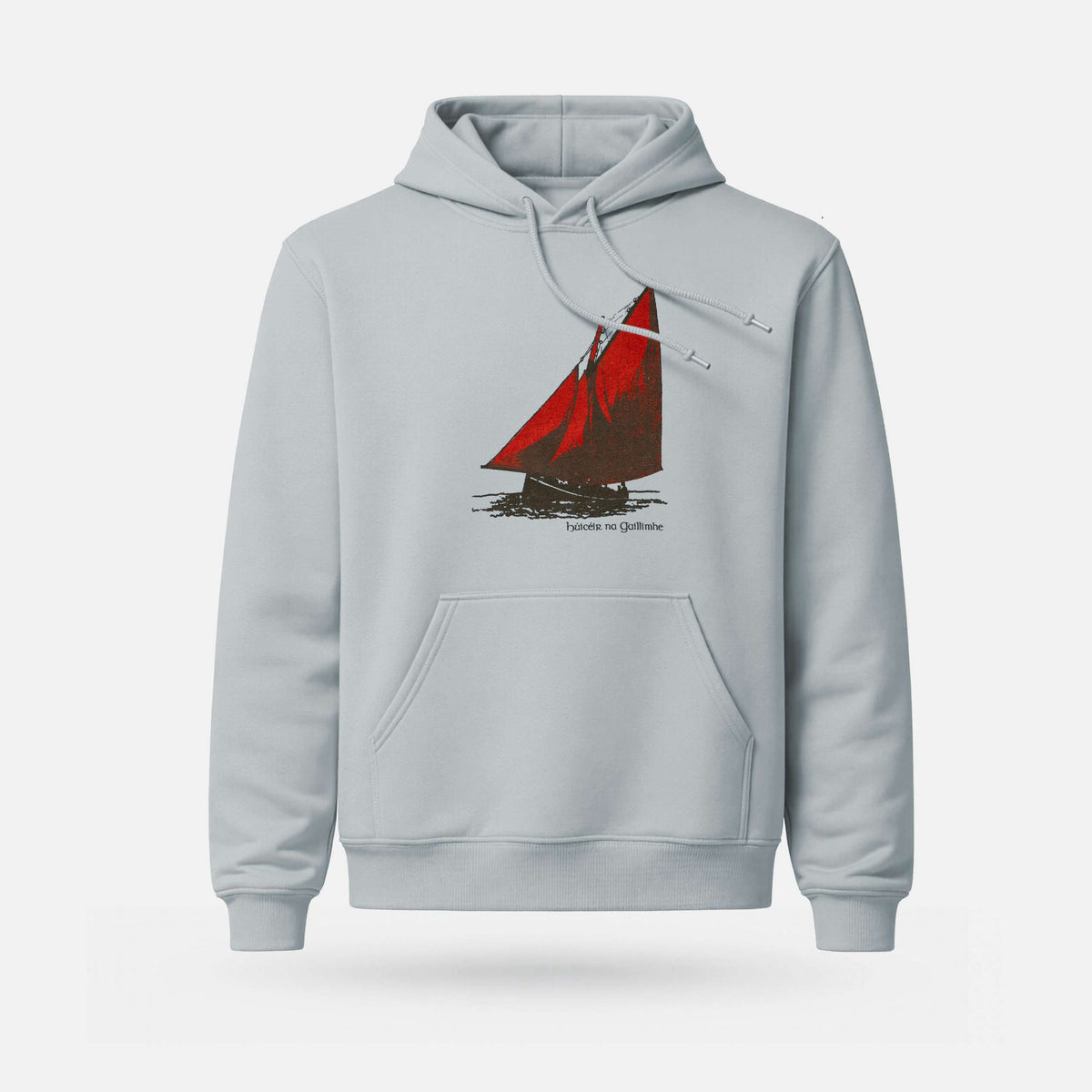 Húicéir na Gaillimhe - Midweight Adults' Hoodie - Spailpín - XS / Pale Blue