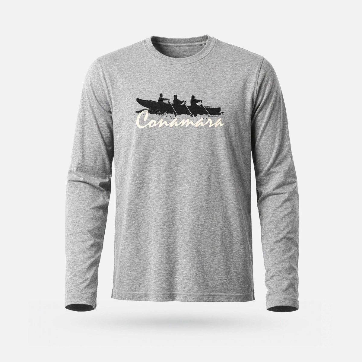 Conamara Curach - Adults' Long Sleeve T-Shirt - Spailpín - Grey Melange / S