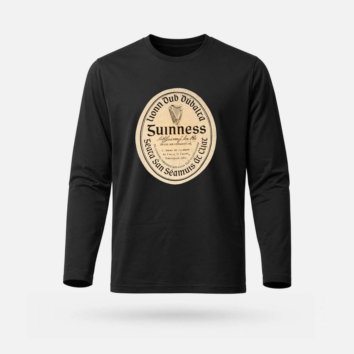 Guinness - Adults' Long Sleeve T-Shirt - Spailpín - Grey Melange / S