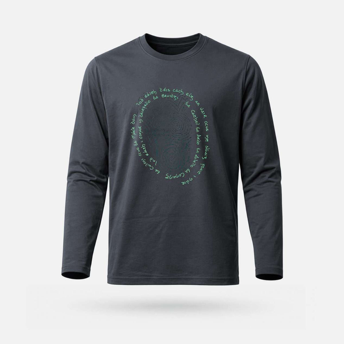 Ind Ráth - Adults' Long Sleeve T-Shirt - Spailpín - Mouse Grey / S
