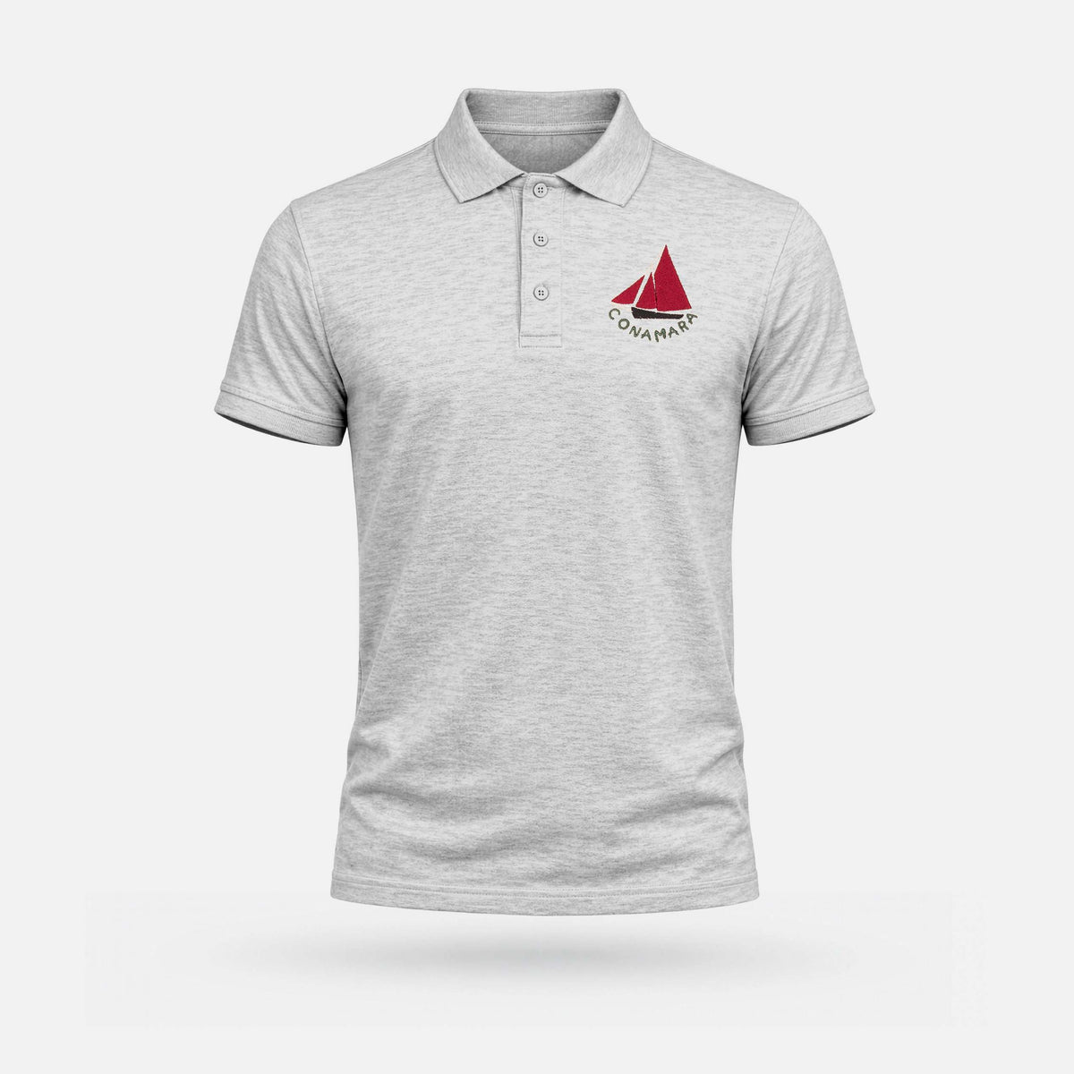 Conamara - Adults' Polo Shirt - Spailpín - Grey Melange / S
