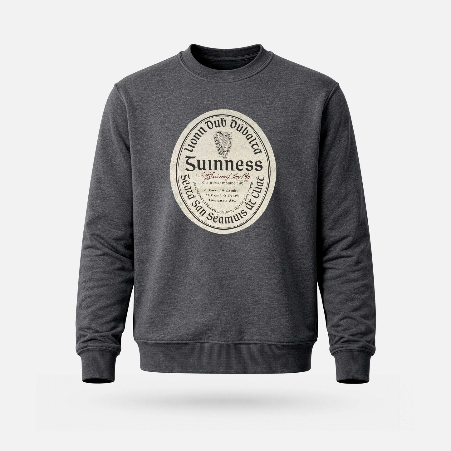 Guinness - Adults' Sweatshirt - Spailpín - Small / Black Melange