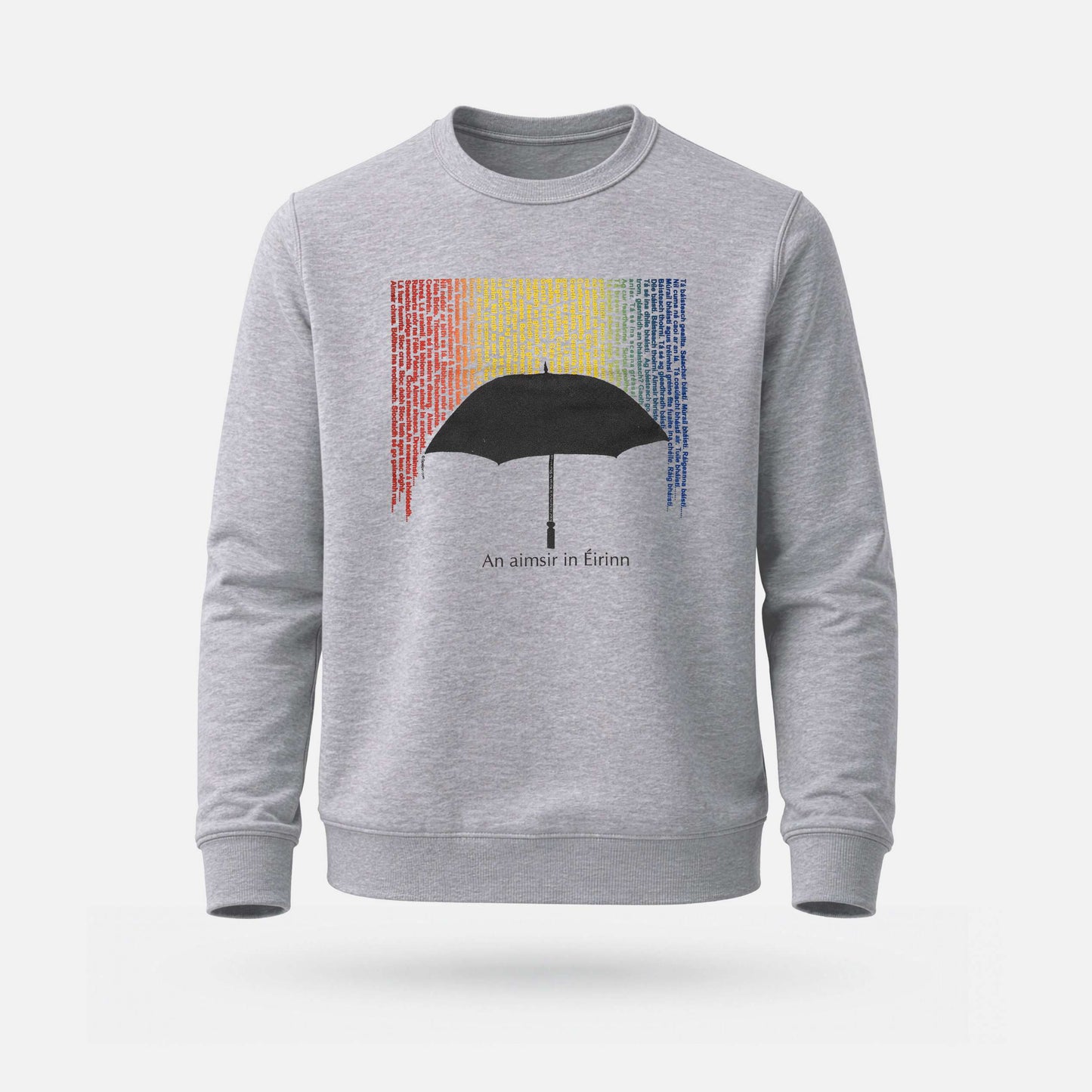 An Aimsir in Éirinn - Adults' Sweatshirt - Spailpín - XS / Grey Melange