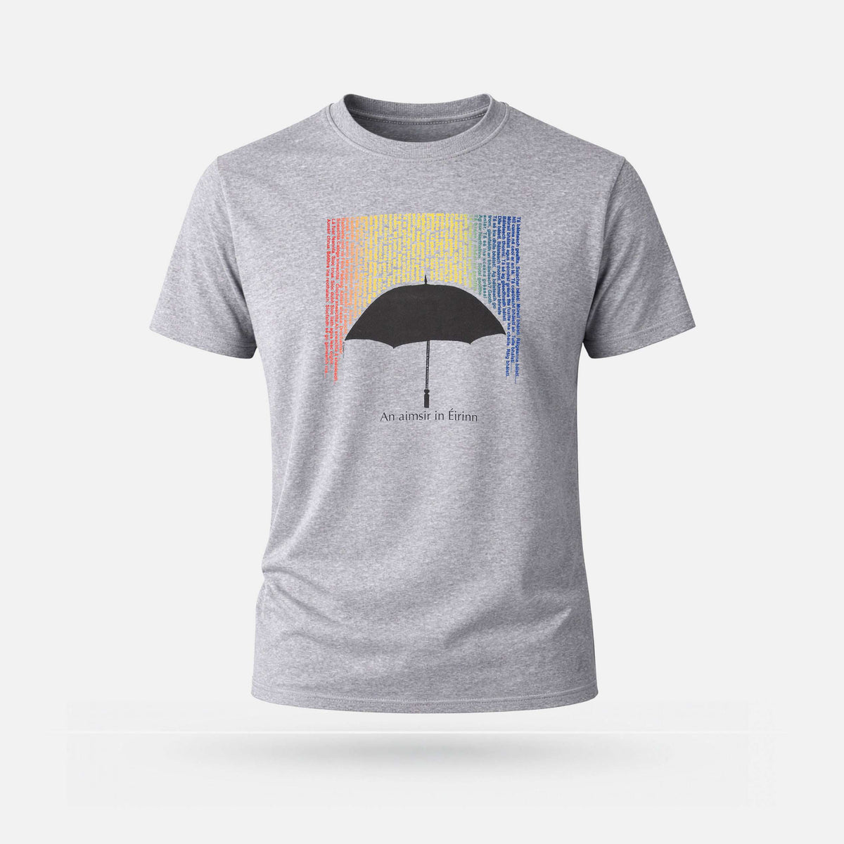 An Aimsir in Éirinn - Adults' T-Shirt - Spailpín - Grey Melange / S