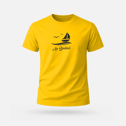 An Spidéal - Adults' T-Shirt - Spailpín - Gold / S