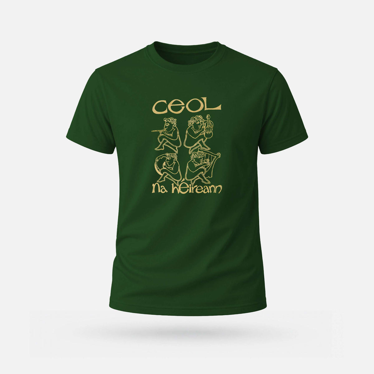 Ceol na hÉireann - Adults' T-Shirt - Spailpín - Bottle Green / XS