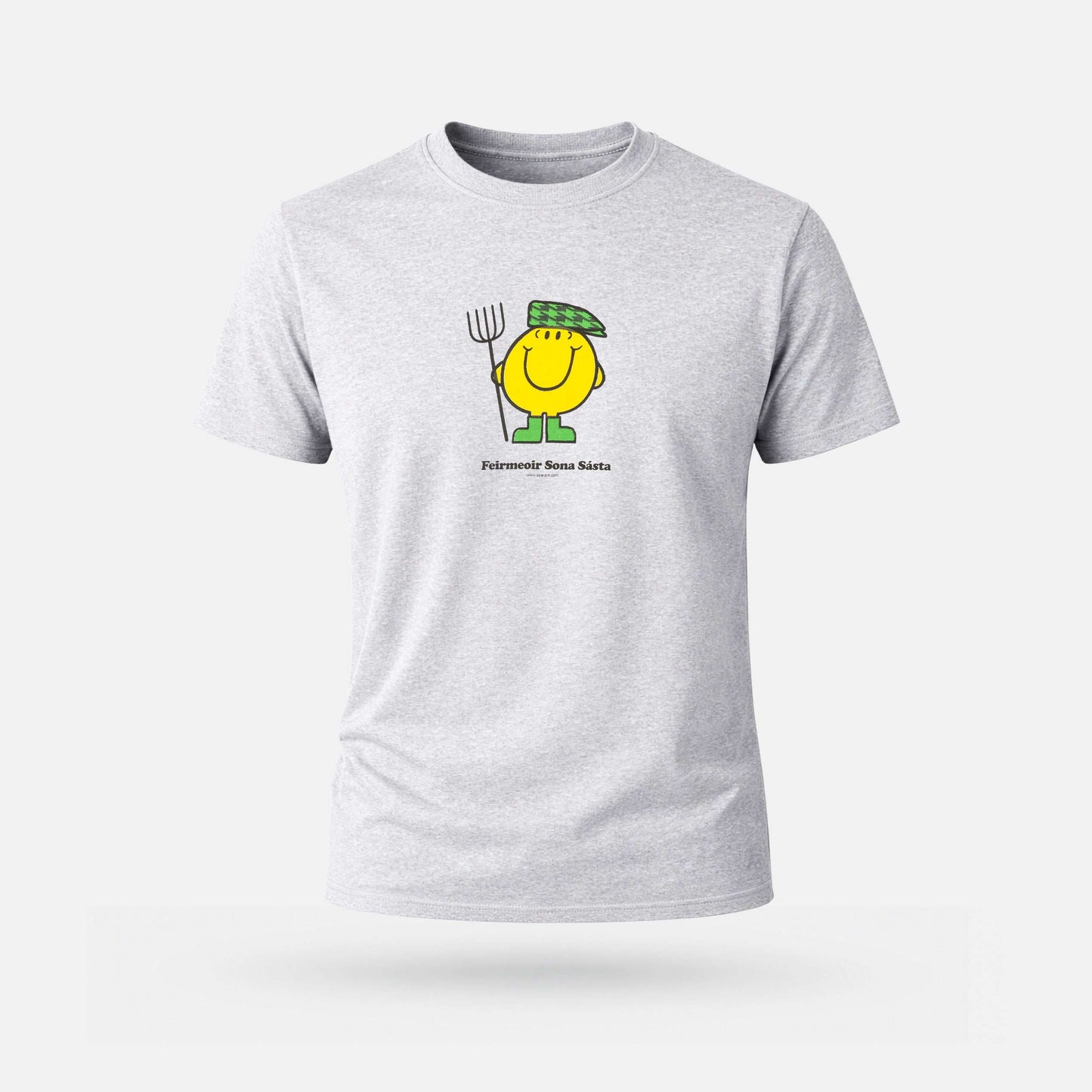 Feirmeoir Sona Sásta - Adults' T-Shirt - Spailpín - Ash Heather / S