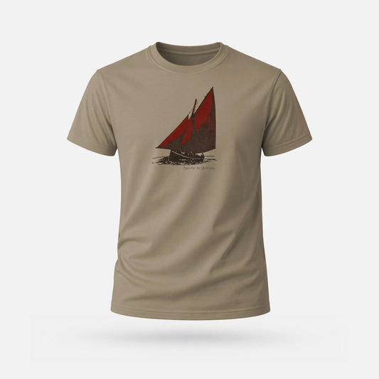 Húicéir na Gaillimhe - Adults' T-Shirt - Spailpín - Khaki 2 / XS