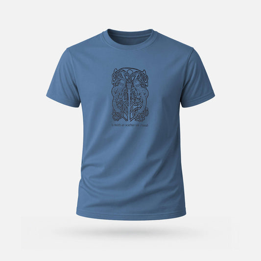 Is Maith an Scáthán Súil Charad - Adults' T-Shirt - Spailpín - Ocean Blue / S