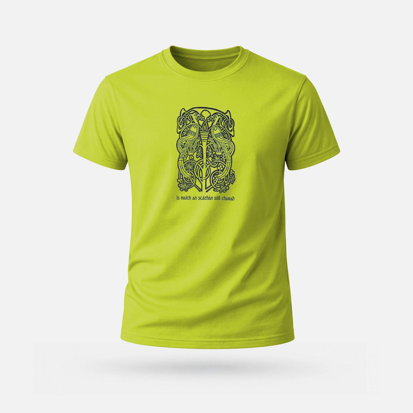 Is Maith an Scáthán Súil Charad - Adults' T-Shirt - Spailpín - Apple Green / S