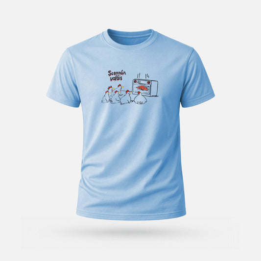 Scannán Uafáis - Adults' T-Shirt - Spailpín - Sky Blue / M