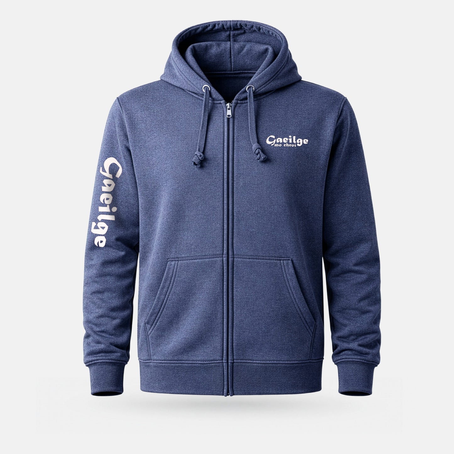 Gaeilge Mo Chrói - Adults' Zip-Up Hoodie