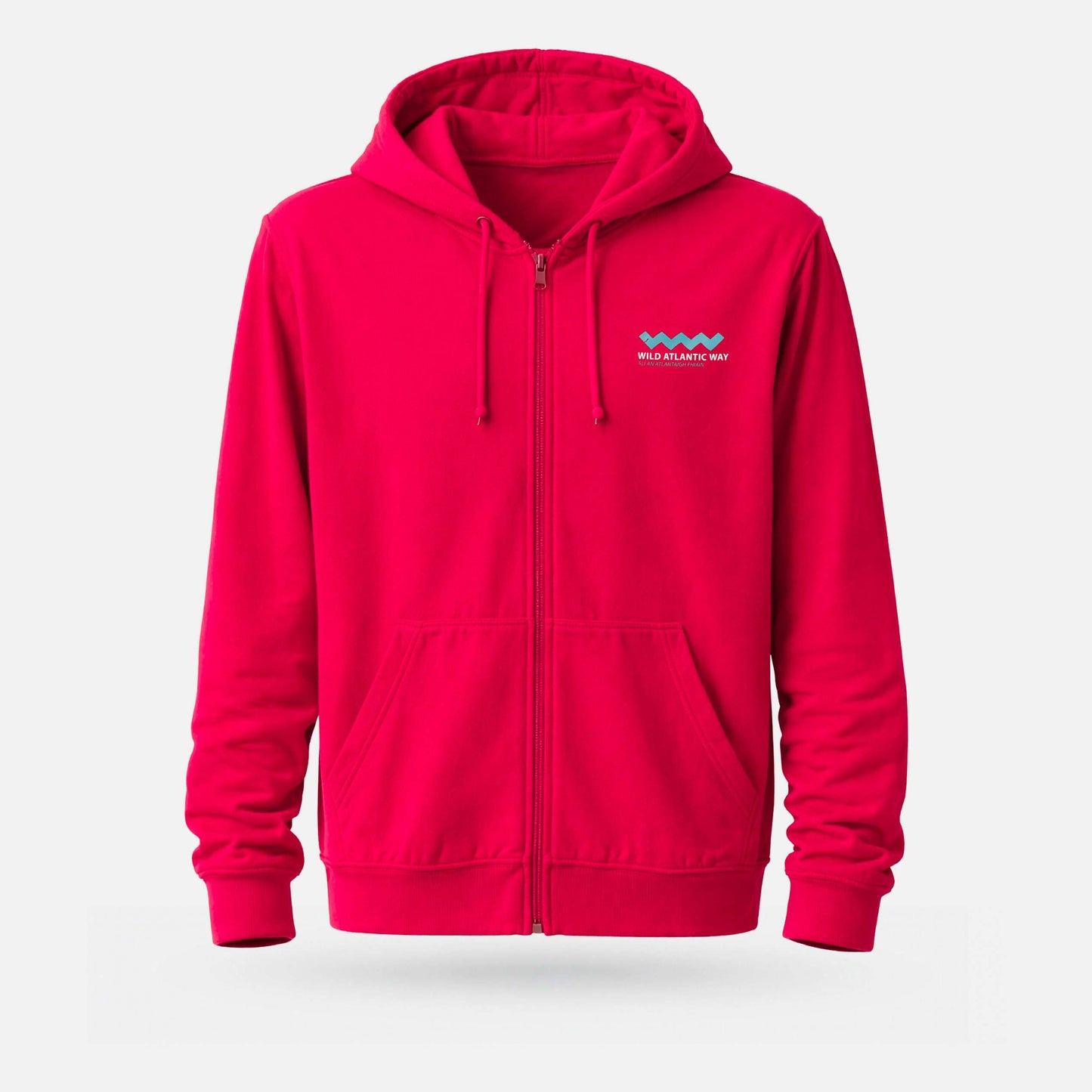 Wild Atlantic Way - Midweight Adults' Zip-Up Hoodie - Spailpín - S / Fuchsia 3