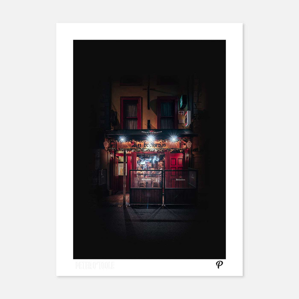 An Bodhrán Pub Print - Spailpín - A4 Print