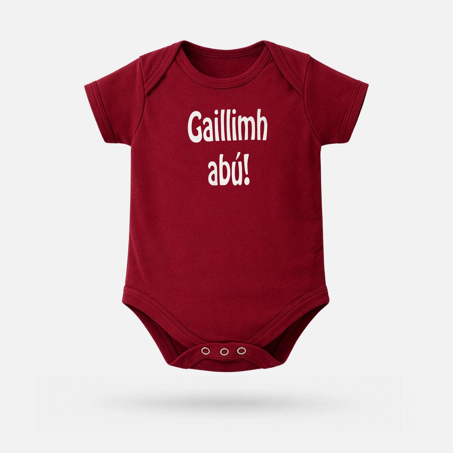 Gaillimh Abú! - Baby Grow - Spailpín - 0-3 Months / Maroon