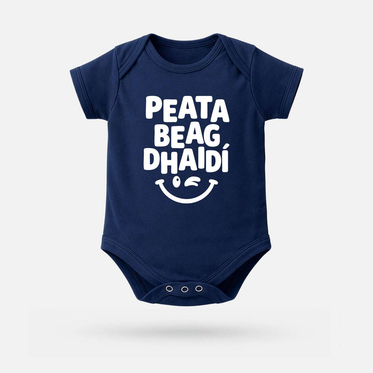 Peata Beag Dhaidí - Baby Grow - Spailpín - 0-3 Months / Navy