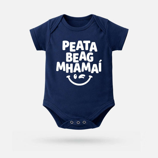 Peata Beag Mhamaí - Baby Grow - Spailpín - 0-3 Months / Navy