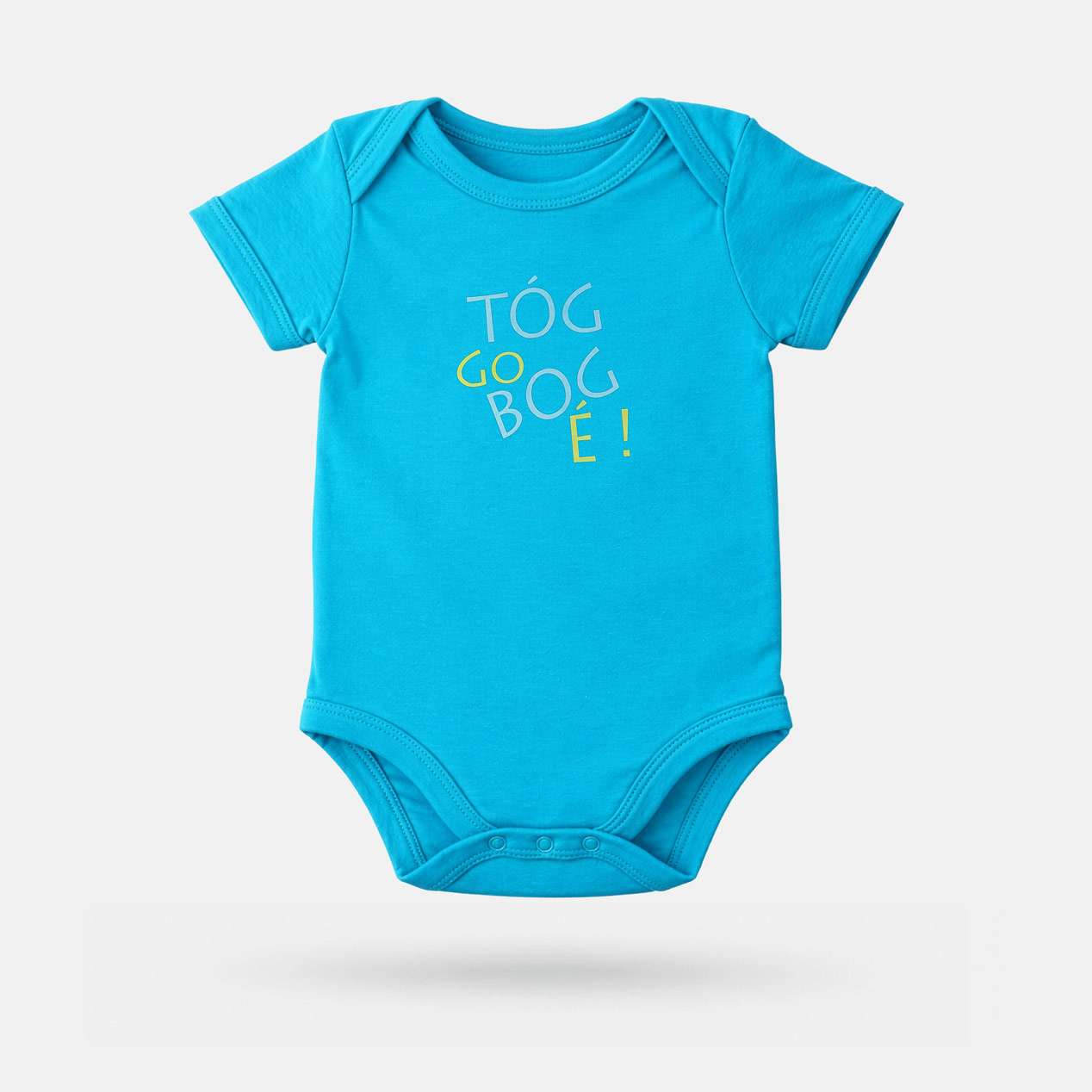 Tóg Go Bog É! - Baby Grow - Spailpín - 0-3 Months / Tropical Blue