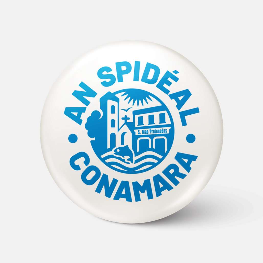 An Spidéal, Conamara - Badge - Spailpín - Medium 37mm