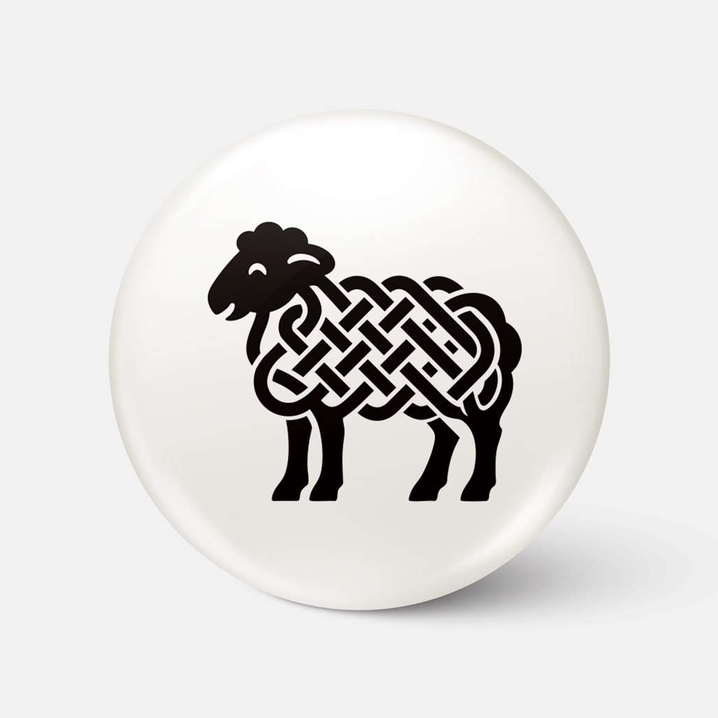 Caora Ceilteach - Badge - Spailpín