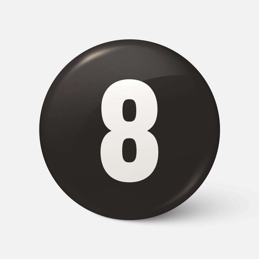 Magic 8 Ball - Badge - Spailpín