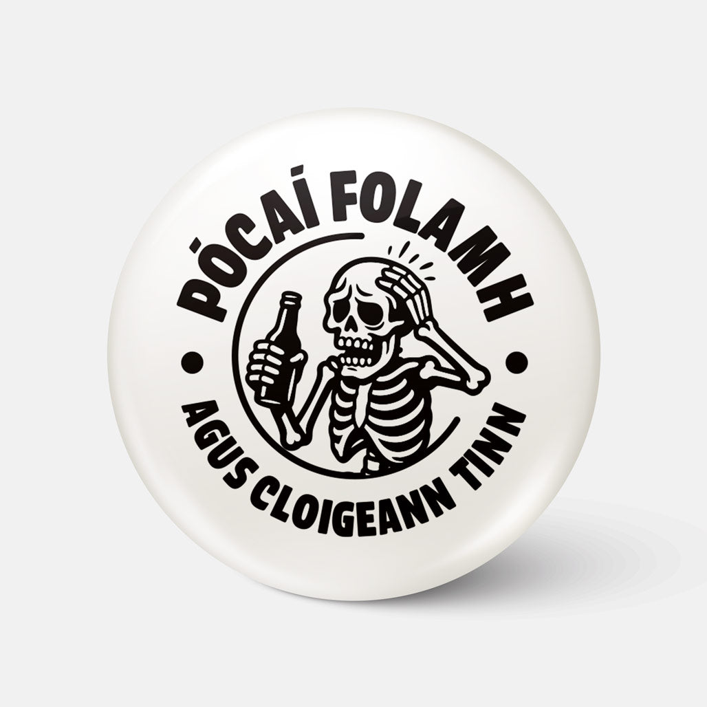 Pócaí Folamh agus Cloigeann Tinn - Badge