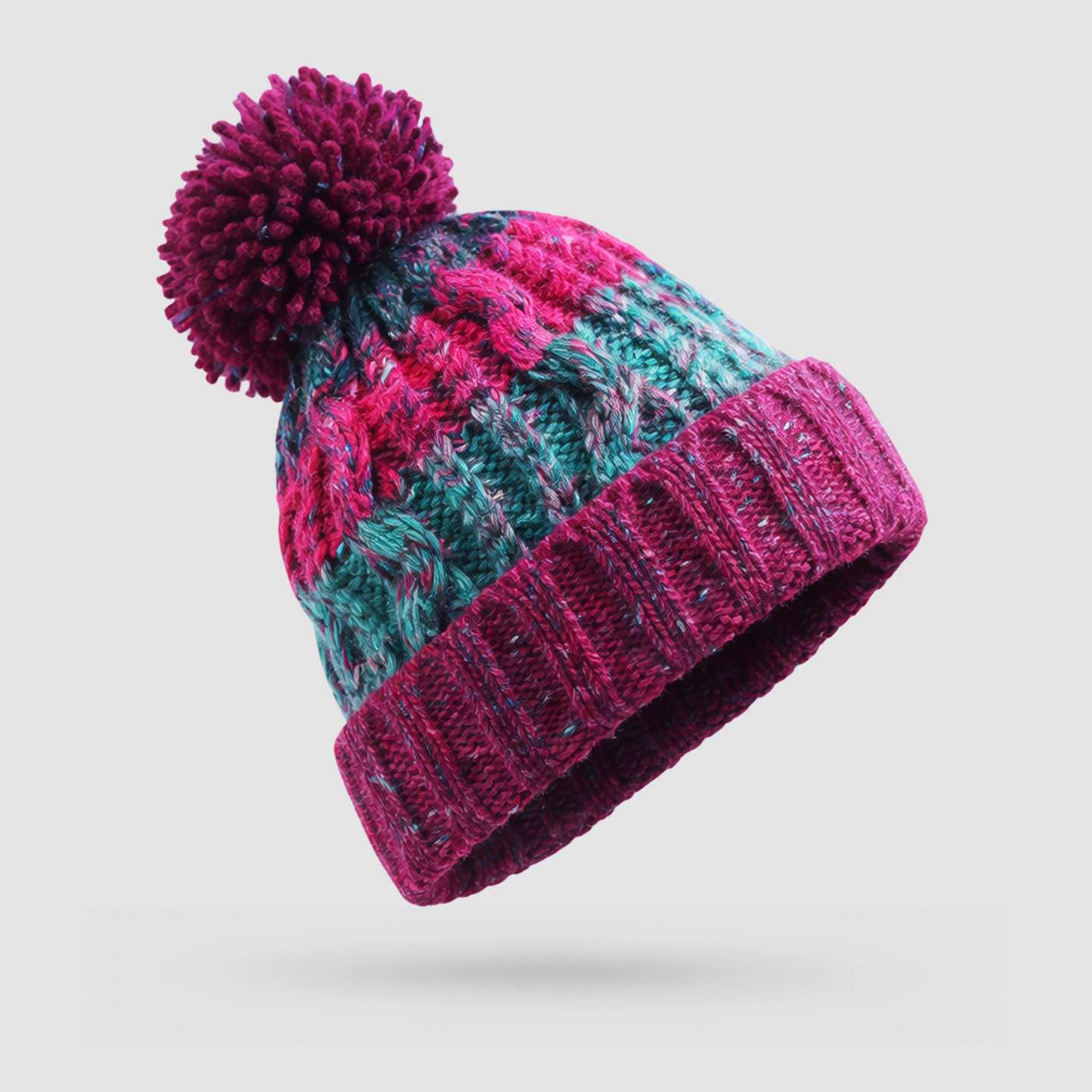 Beechfield Corkscrew 1 Pom Pom - Beanie - Spailpín