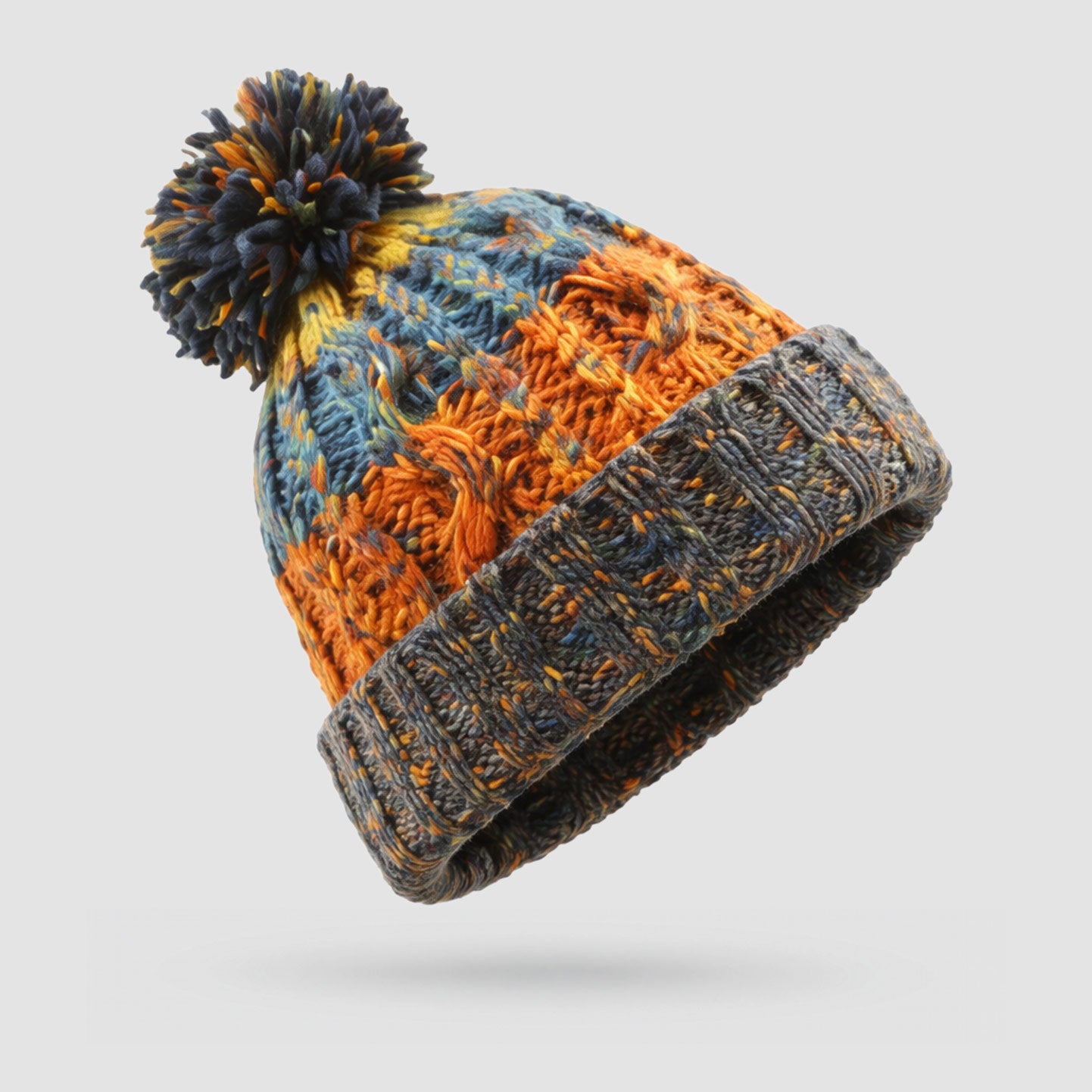 Beechfield Corkscrew 2 Pom Pom - Beanie