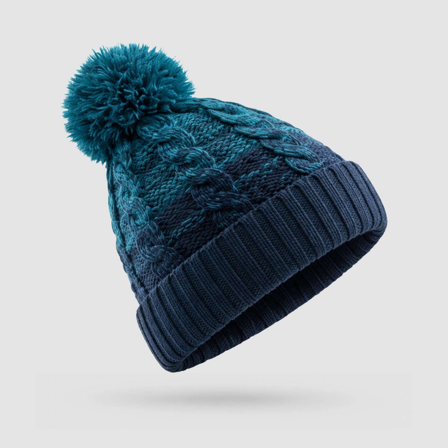 Beechfield Ombré 1 Pom Pom - Beanie - Spailpín