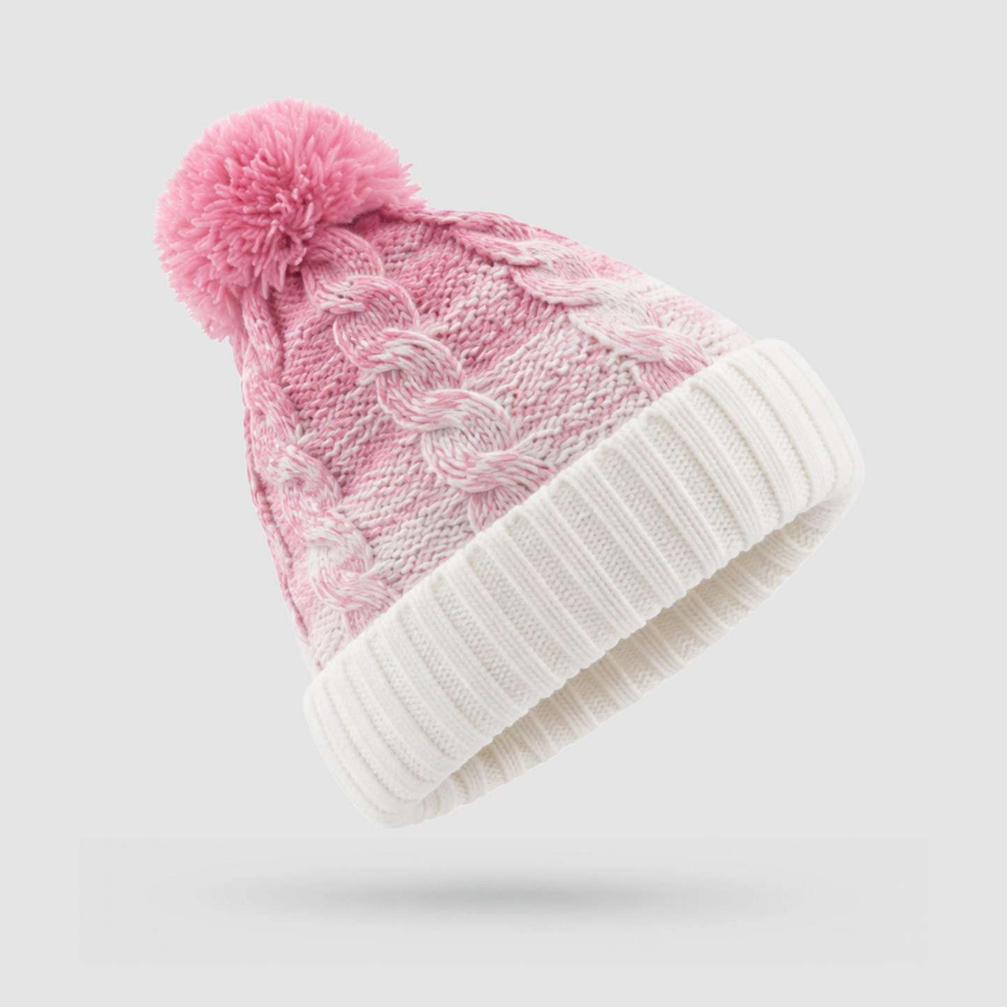 Beechfield Ombré 3 Pom Pom - Beanie - Spailpín
