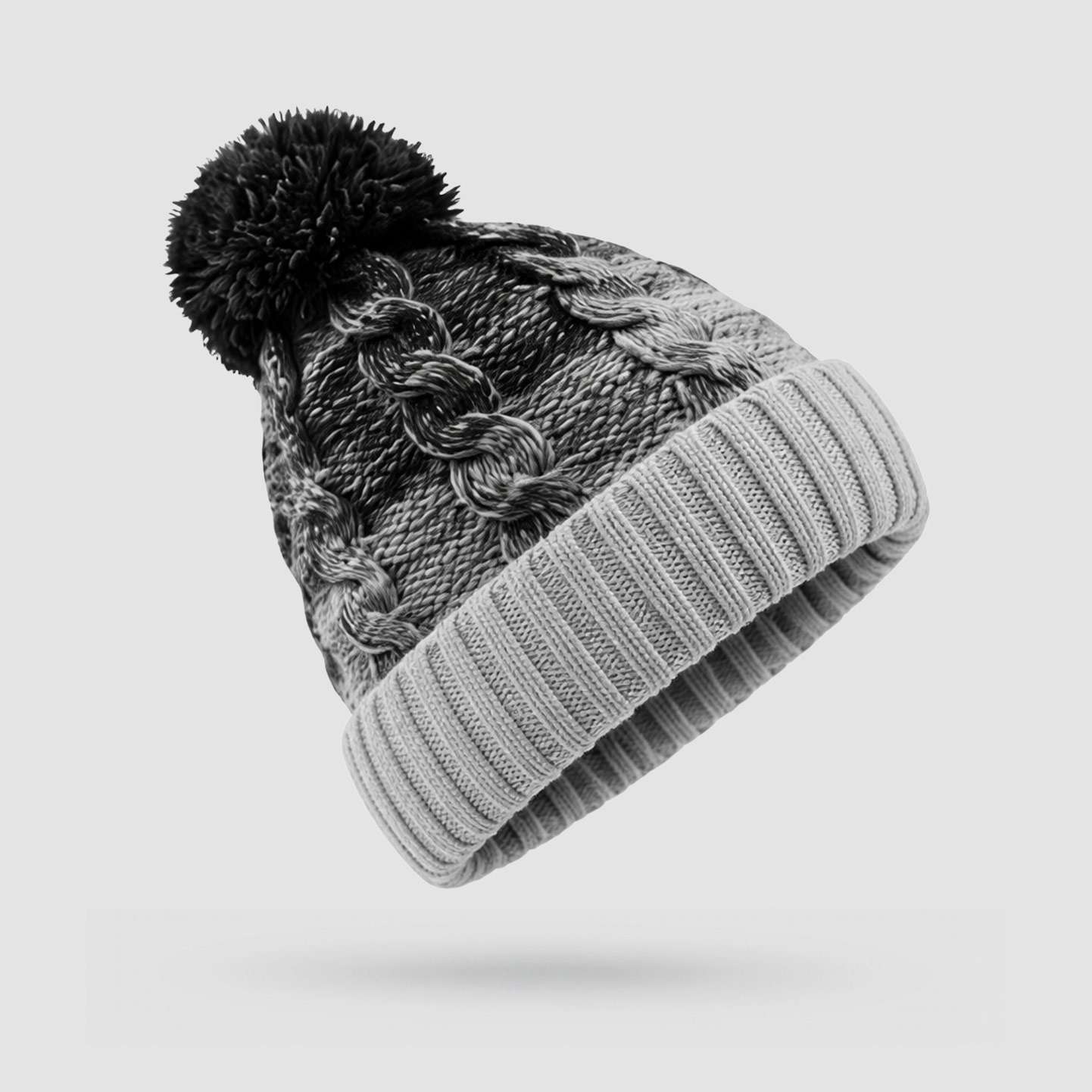 Beechfield Ombré 4 Pom Pom - Beanie - Spailpín