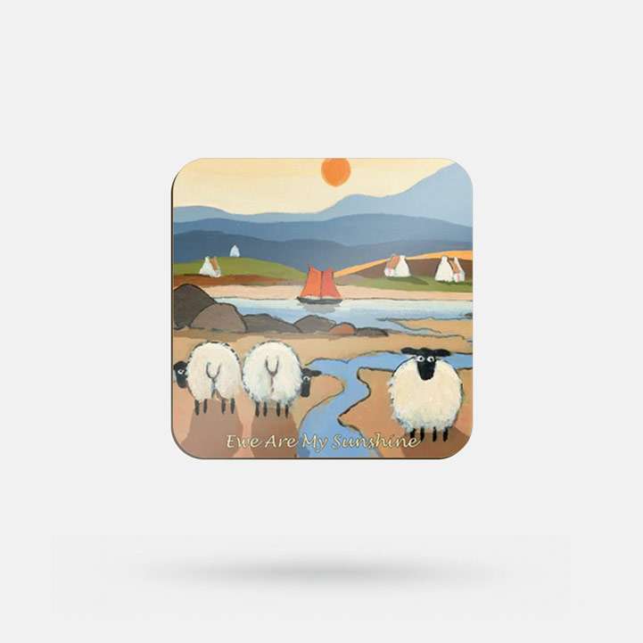 Ewe Are My Sunshine by Thomas Joseph - Coaster - Spailpín