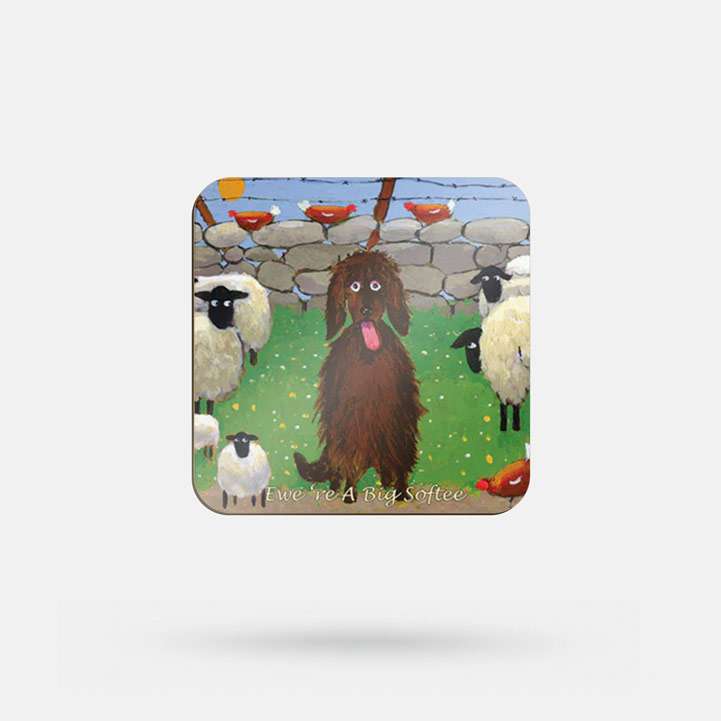 Ewe're a Big Softee by Thomas Joseph - Coaster - Spailpín