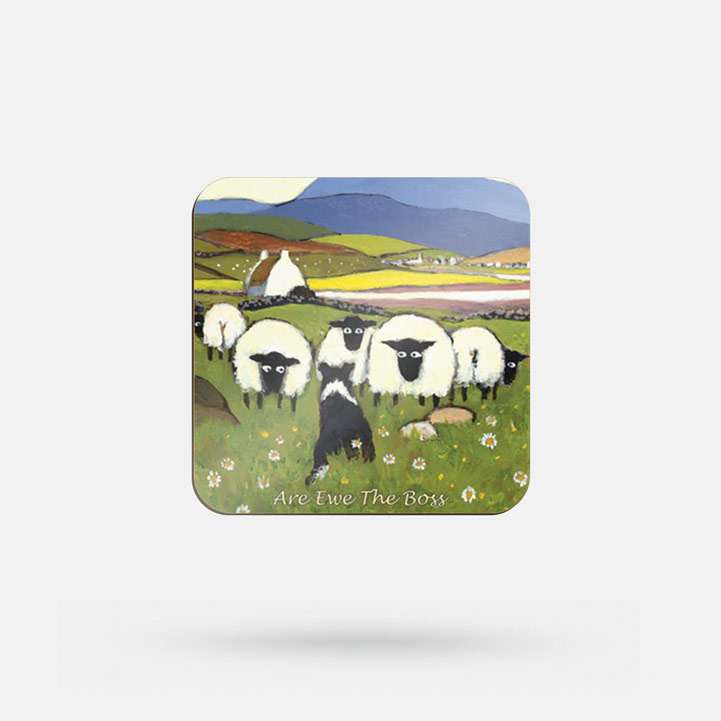 Are Ewe the Boss by Thomas Joseph - Coaster - Spailpín