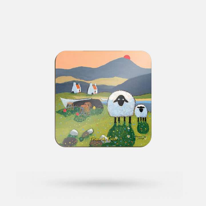 Thank Ewe by Thomas Joseph - Coaster - Spailpín