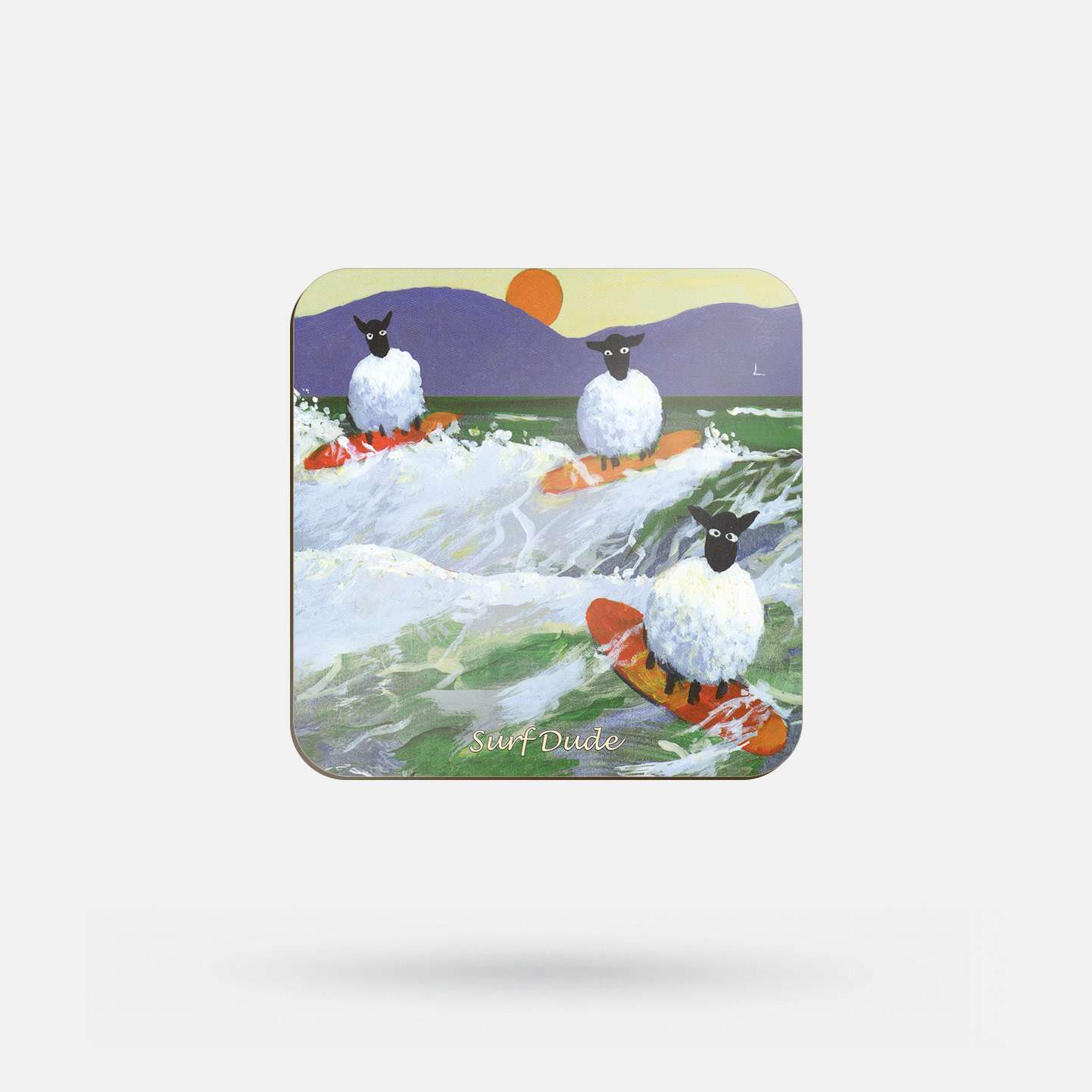 Surf Dude by Thomas Joseph - Coaster - Spailpín