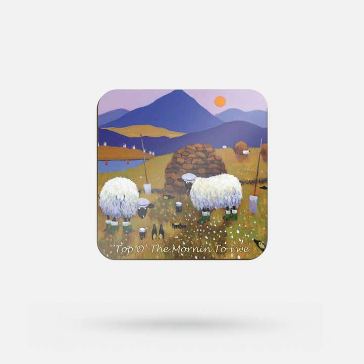 Top O' the Mornin to Ewe by Thomas Joseph - Coaster - Spailpín