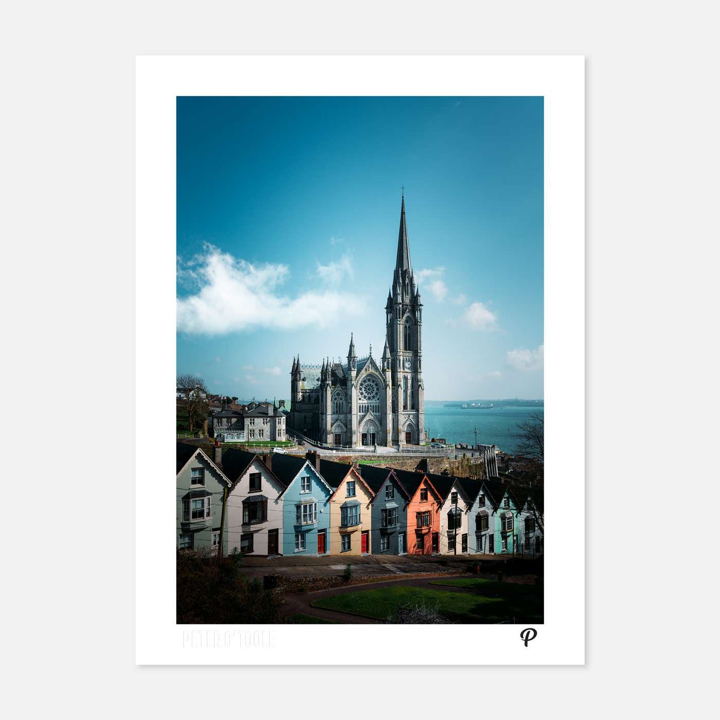 Cobh Cathedral and the Deck of Cards Print - Spailpín - A4 Print