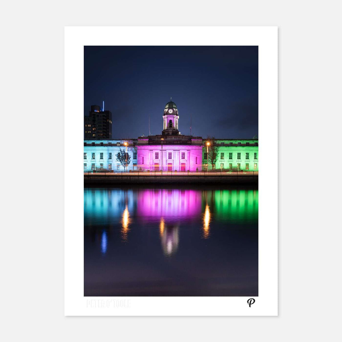 Cork City Hall for Metastatic Breast Cancer Awareness Day Print - Spailpín - A4 Print