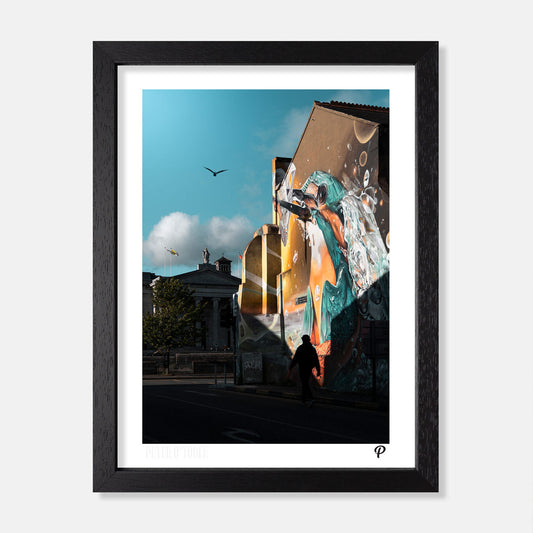 Curtis Hylton's Kingfisher Mural on Lapp's Quay Print