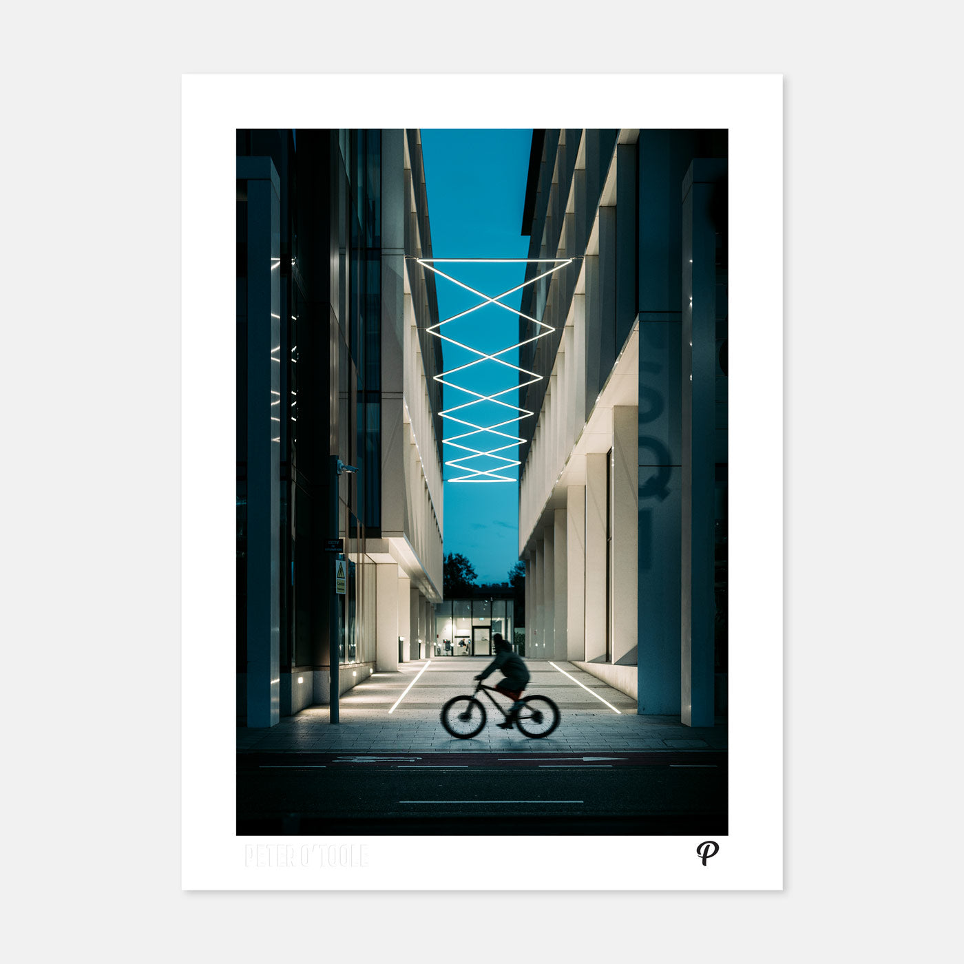 Cyclist Passing Navigation Square - Prionta