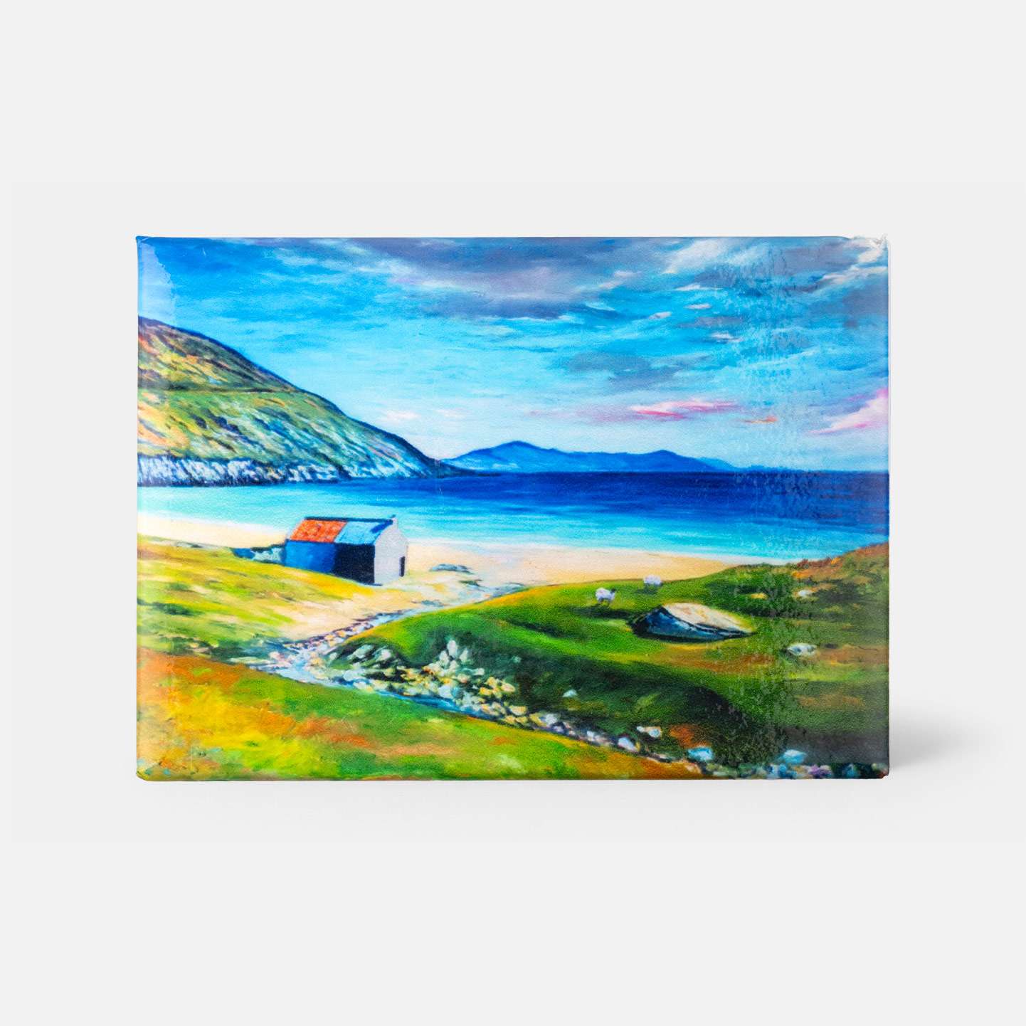 Connemara Beach Hut by Aoife Dowd - Magnet - Spailpín
