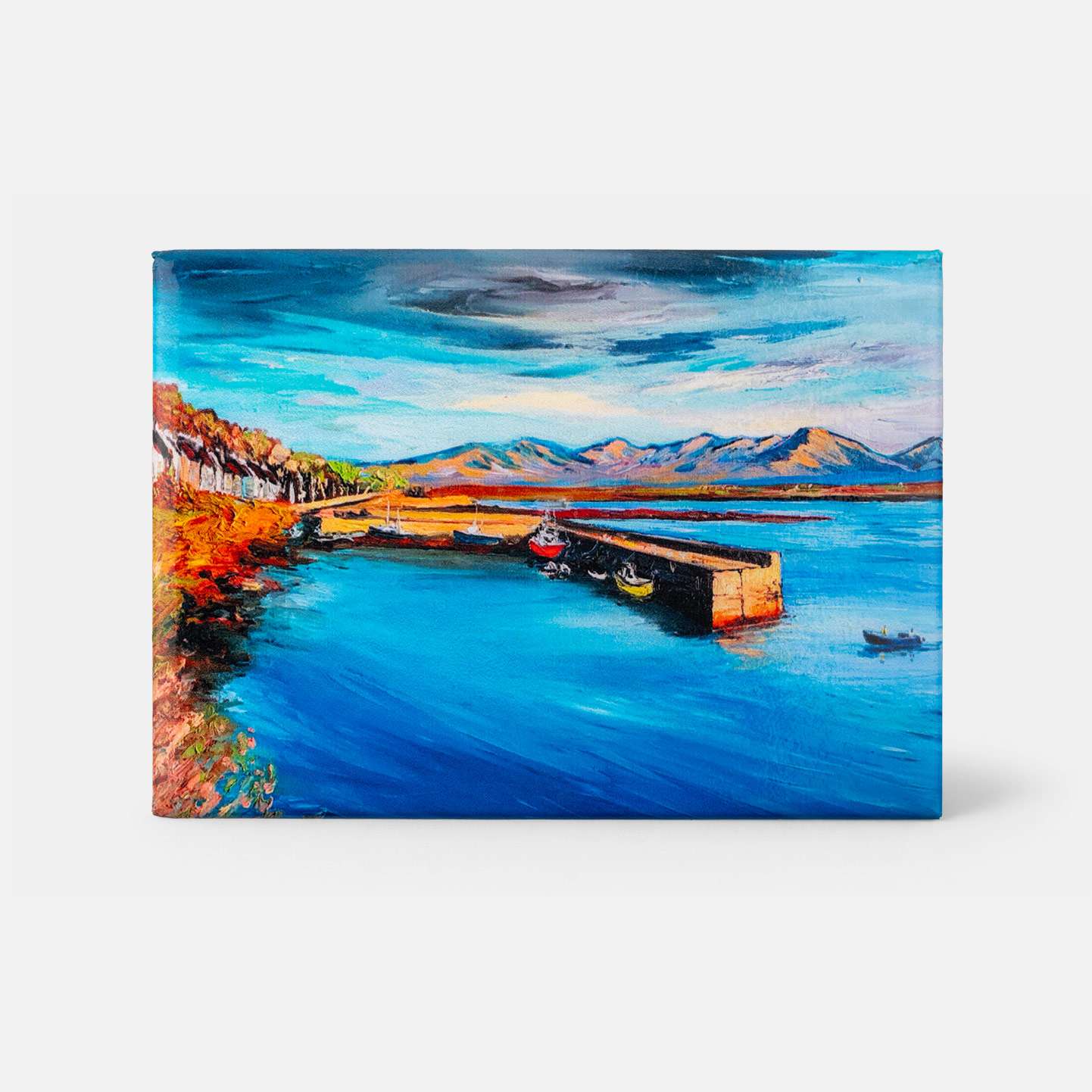 Roundstone Harbour by Aoife Dowd - Magnet - Spailpín