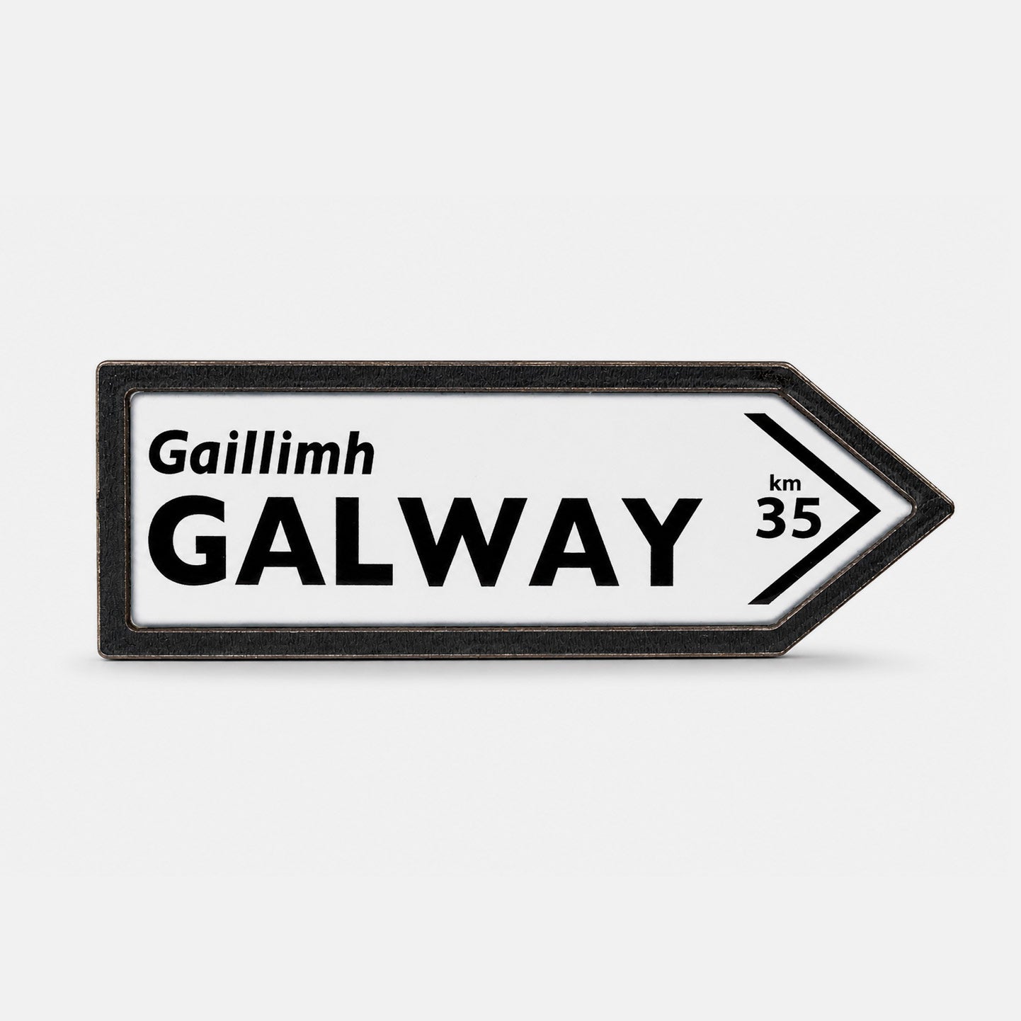 Gaillimh, Galway Road Sign - Magnet