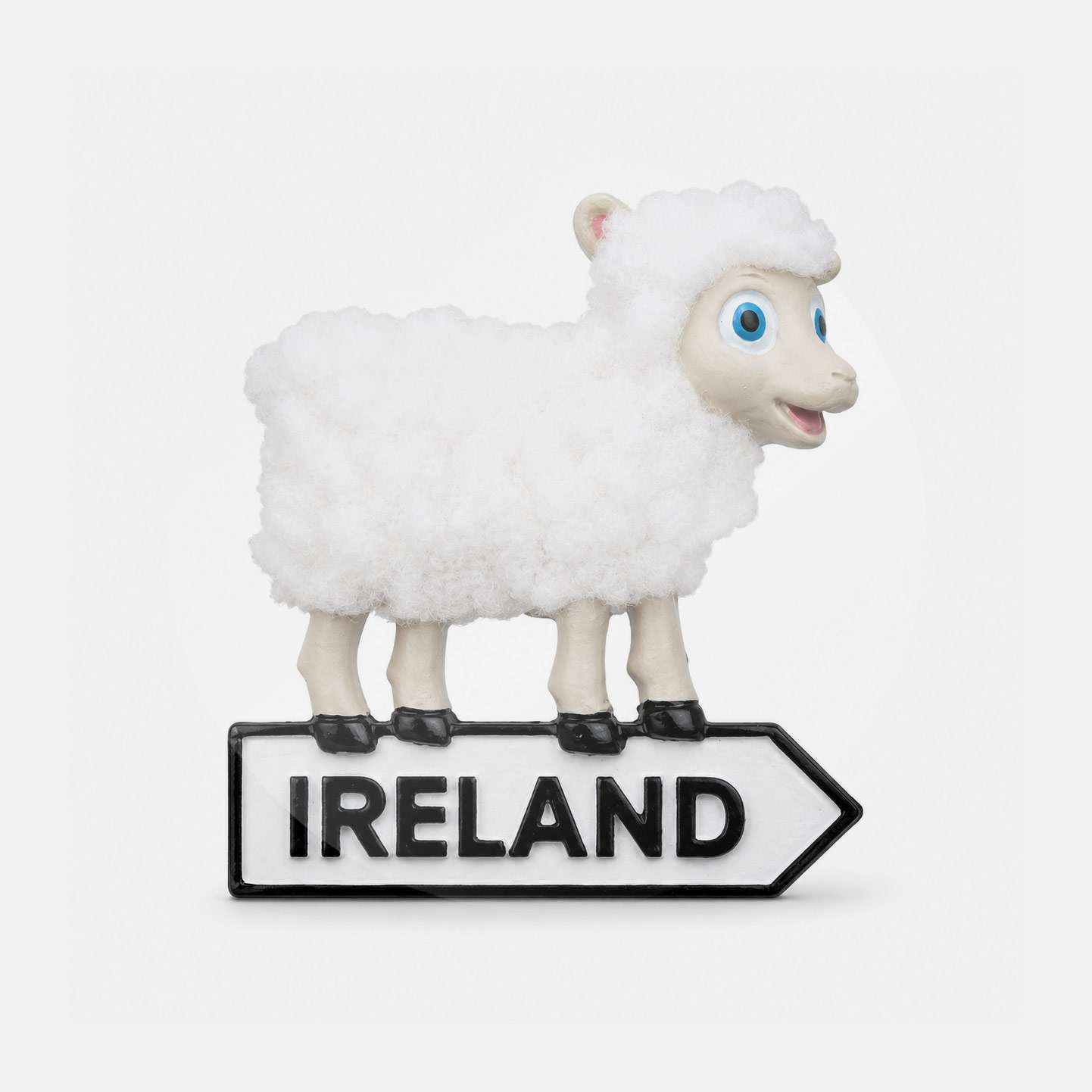 Ireland Sheep Road Sign - Magnet - Spailpín