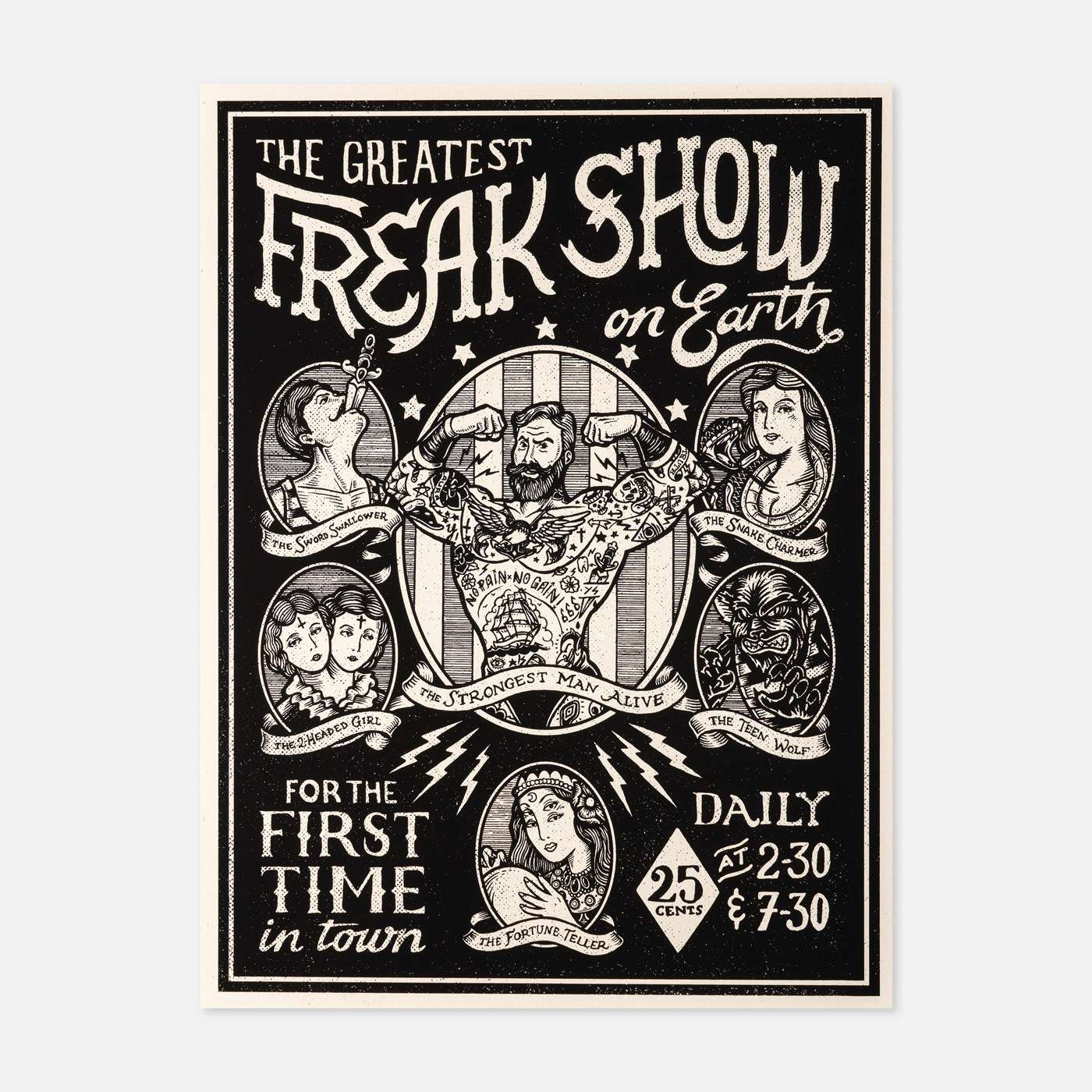 Freak Show - Print - Spailpín - 300 x 400mm